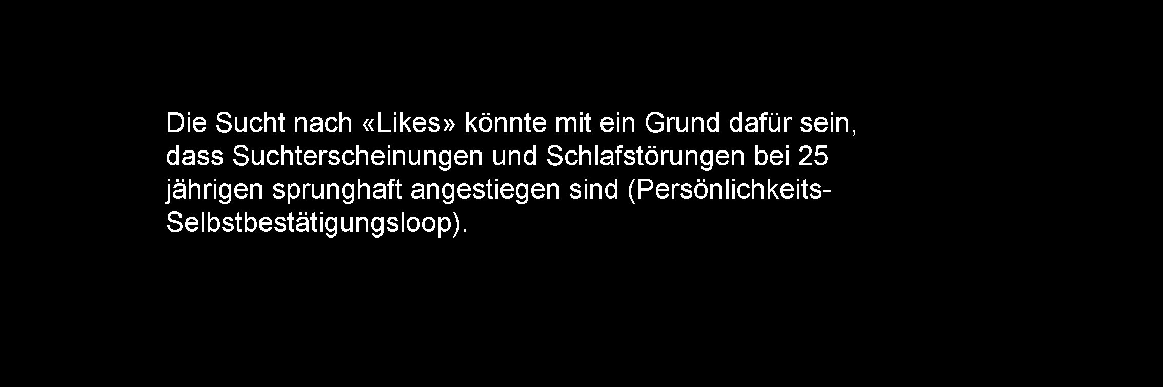 Die Sucht nach «Likes» könnte mit ein Grund dafür sein, dass Suchterscheinungen und Schlafstörungen