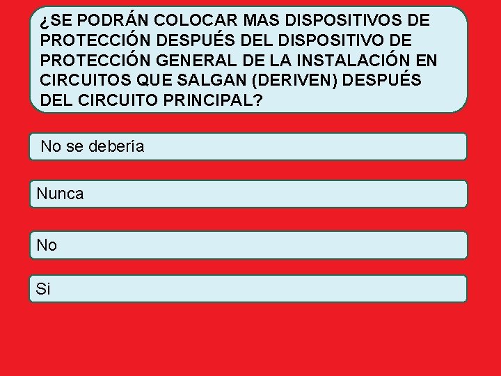 ¿SE PODRÁN COLOCAR MAS DISPOSITIVOS DE PROTECCIÓN DESPUÉS DEL DISPOSITIVO DE PROTECCIÓN GENERAL DE