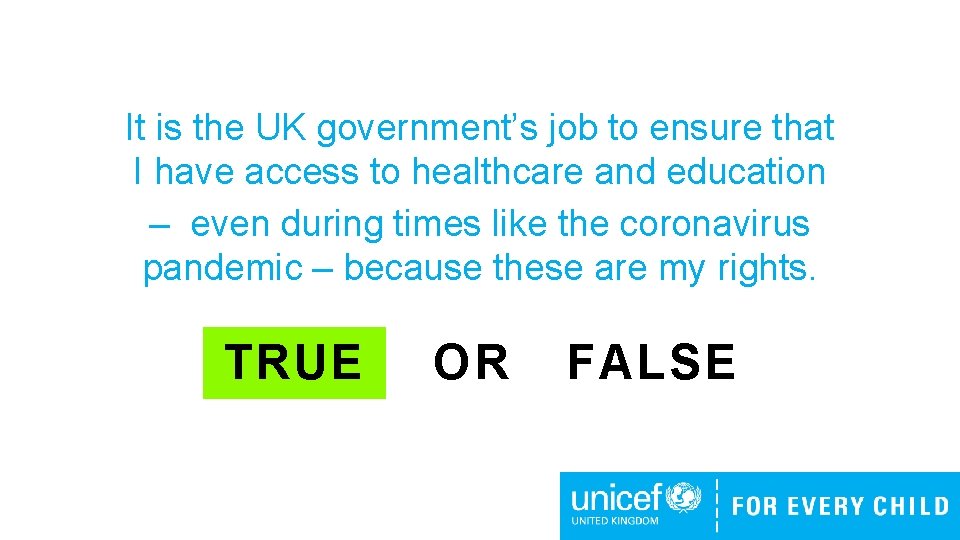 It is the UK government’s job to ensure that I have access to healthcare