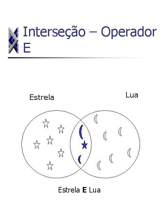 Interseção – Operador E Lua Estrela E Lua 