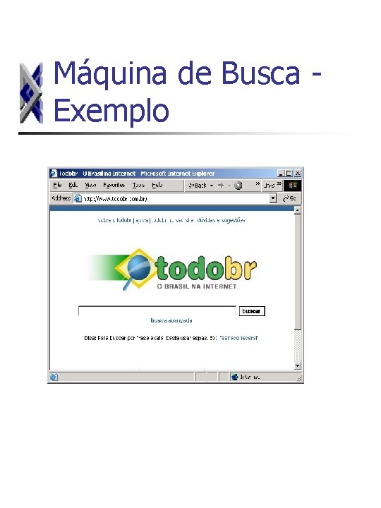 Máquina de Busca Exemplo 