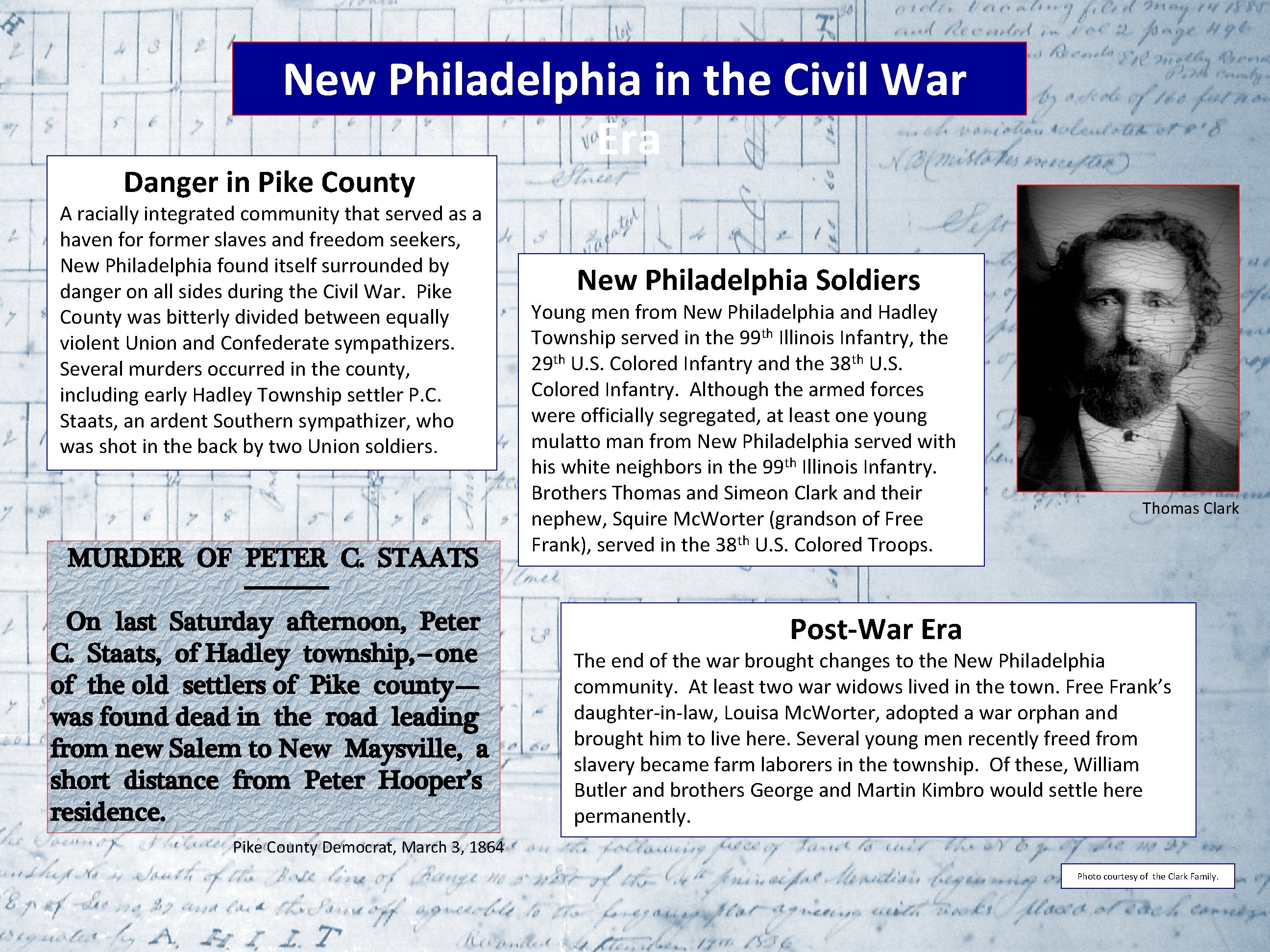 New Philadelphia in the Civil War Era Danger in Pike County A racially integrated