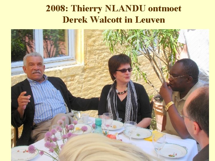 2008: Thierry NLANDU ontmoet Derek Walcott in Leuven 