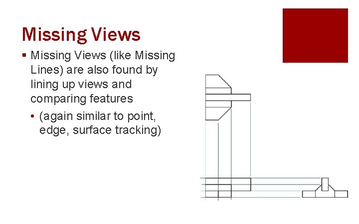 Missing Views § Missing Views (like Missing Lines) are also found by lining up