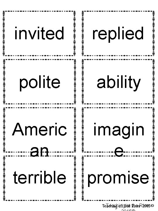 invited replied polite ability Americ an imagin e terrible promise Teaching at the River
