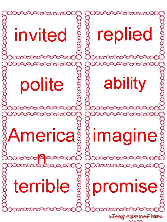 invited replied polite ability America imagine n terrible promise Teaching at the River 