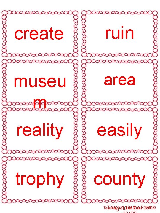 create ruin museu m area reality easily trophy county Teaching at the River 