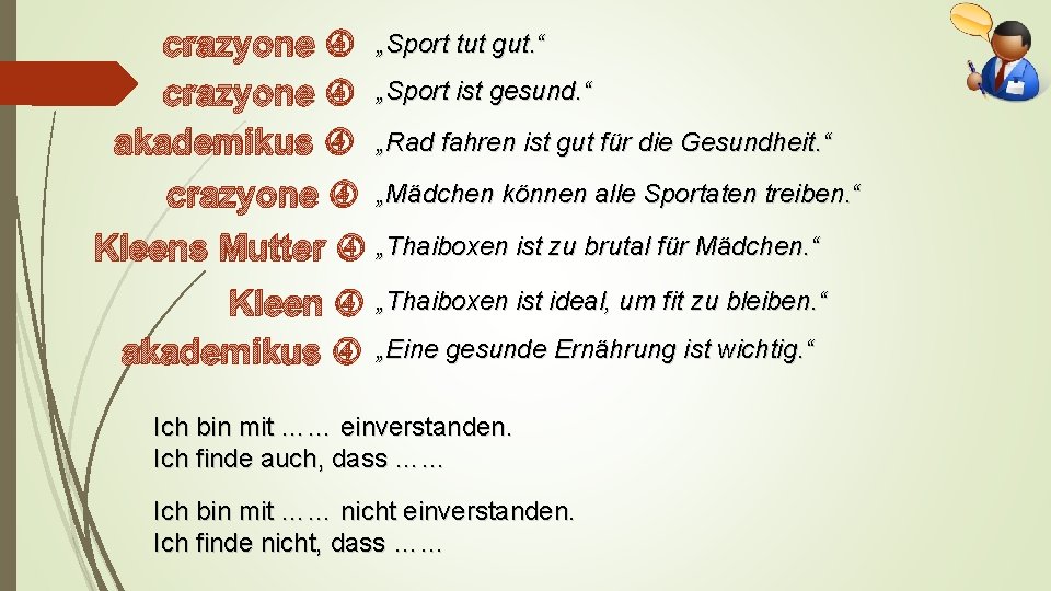 crazyone akademikus crazyone „Sport tut gut. “ „Sport ist gesund. “ „Rad fahren ist