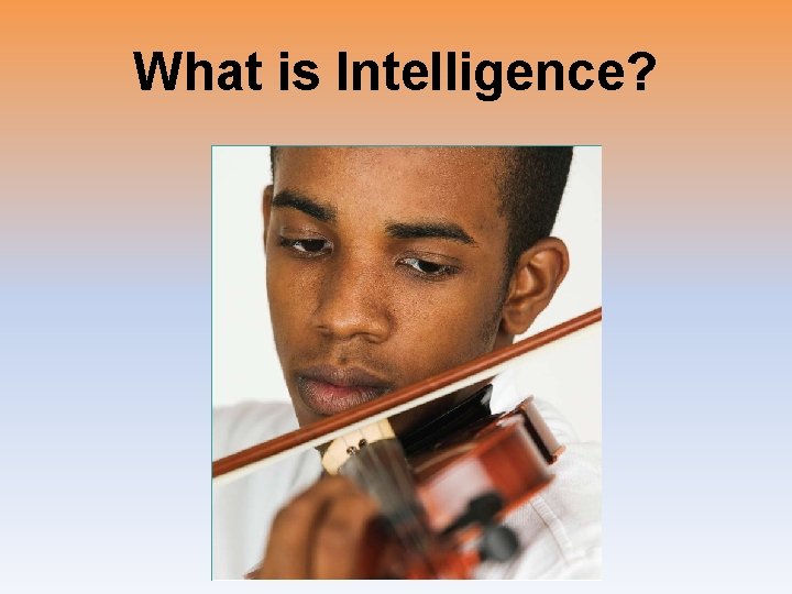 What is Intelligence? 