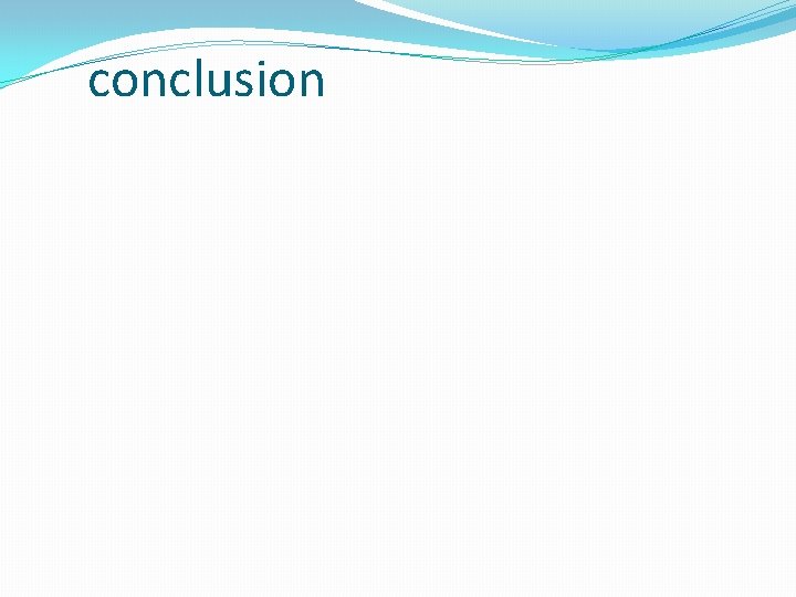 conclusion 