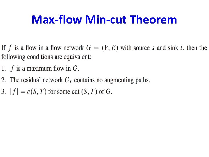 Maximum Flows Corman Book Max Flow Network Max