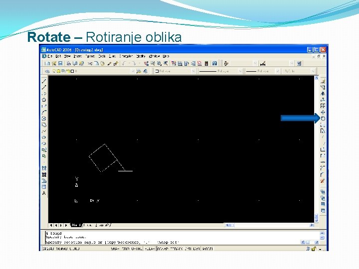 Rotate – Rotiranje oblika 