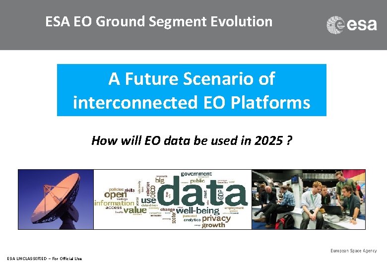 ESA EO Ground Segment Evolution A Future Scenario of interconnected EO Platforms How will