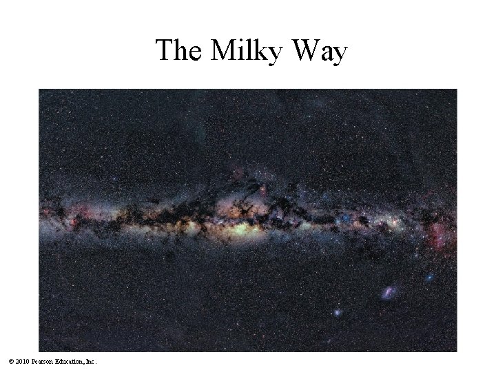The Milky Way © 2010 Pearson Education, Inc. 