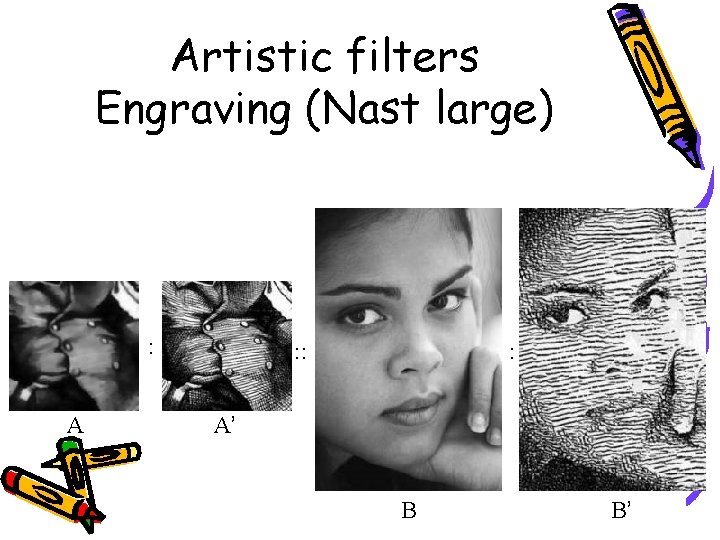 Artistic filters Engraving (Nast large) : A : : : A’ B B’ 