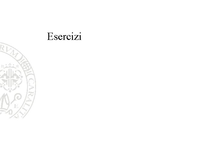Esercizi 33 Esercizi 33