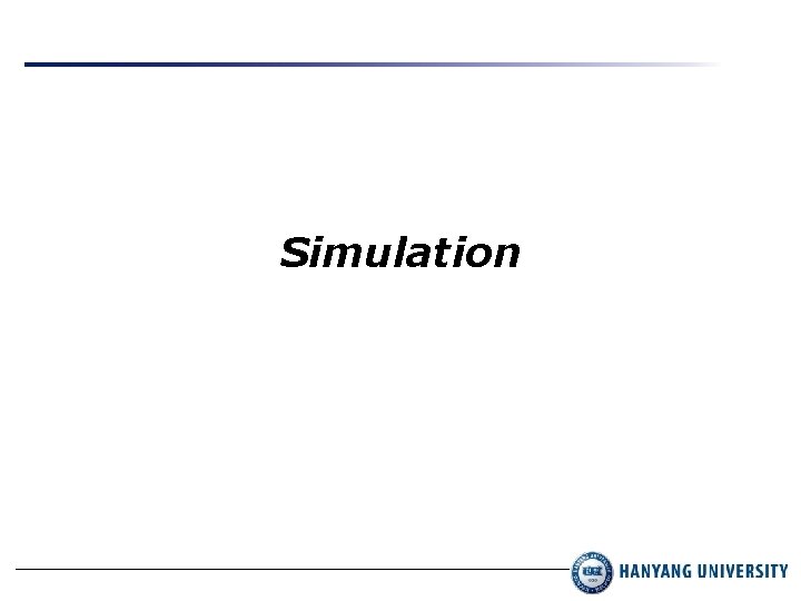 Simulation Simulation