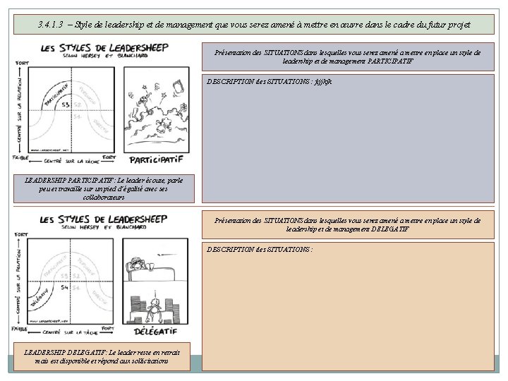 3. 4. 1. 3 – Style de leadership et de management que vous serez