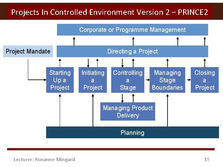 Projects In Controlled Environment Version 2 – PRINCE 2 Corporate or Programme Management Project
