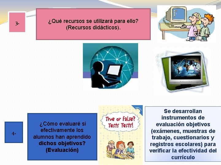 3. 4. ¿Qué recursos se utilizará para ello? (Recursos didácticos). ¿Cómo evaluaré si efectivamente 3. 4. ¿Qué recursos se utilizará para ello? (Recursos didácticos). ¿Cómo evaluaré si efectivamente