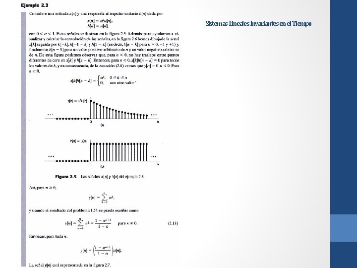 Sistemas Lineales Invariantes en el Tiempo 