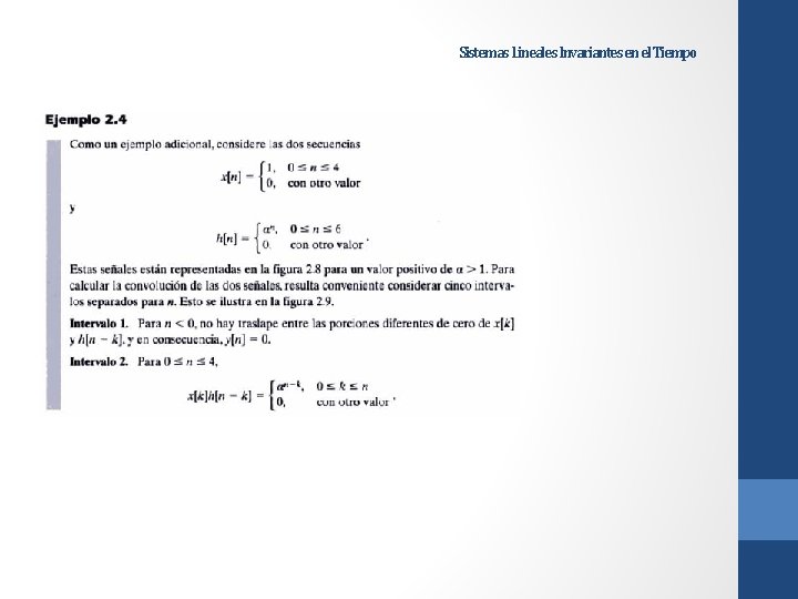 Sistemas Lineales Invariantes en el Tiempo 