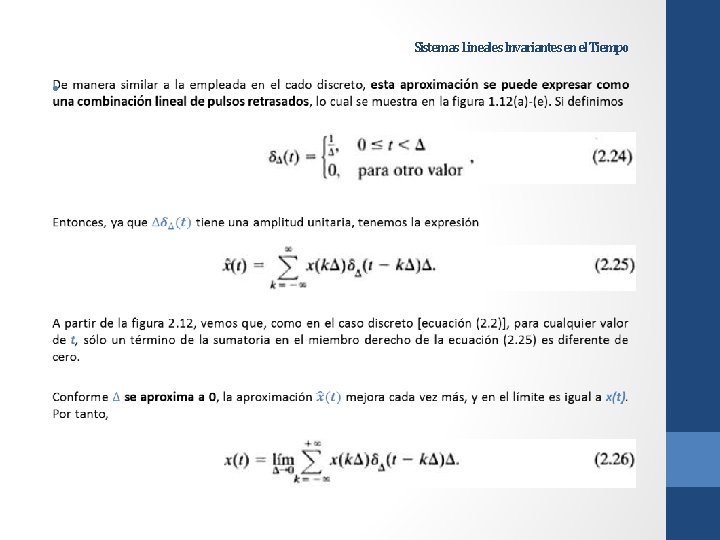 Sistemas Lineales Invariantes en el Tiempo • 