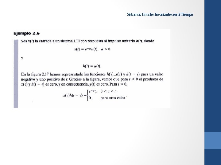 Sistemas Lineales Invariantes en el Tiempo 