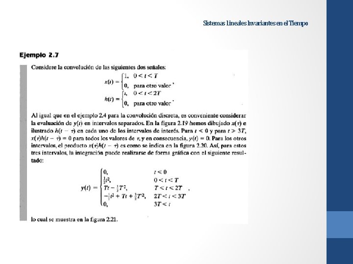 Sistemas Lineales Invariantes en el Tiempo 