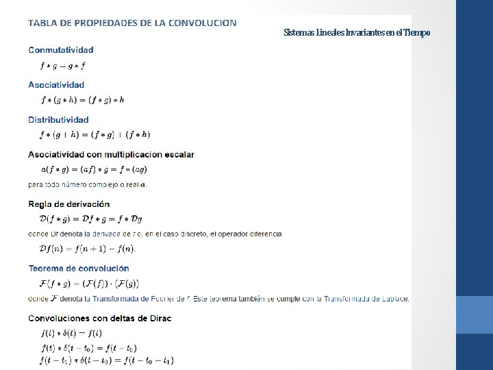 Sistemas Lineales Invariantes en el Tiempo 