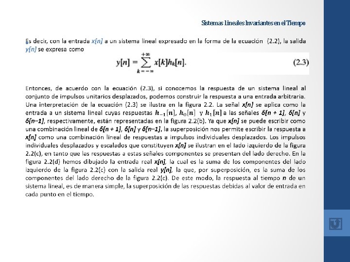 Sistemas Lineales Invariantes en el Tiempo • 