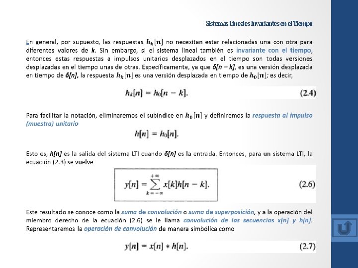 Sistemas Lineales Invariantes en el Tiempo • 