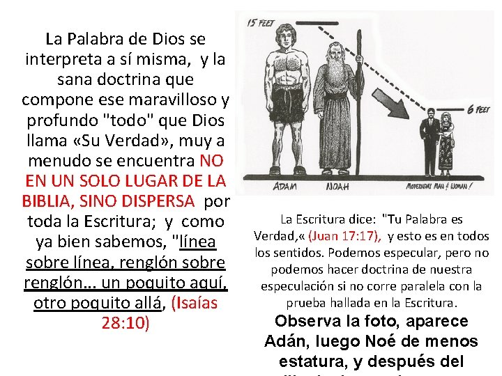 La Palabra de Dios se interpreta a sí misma, y la sana doctrina que