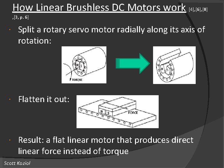 How Linear Brushless DC Motors work [4], [6], [8] , [3, p. 6] Split