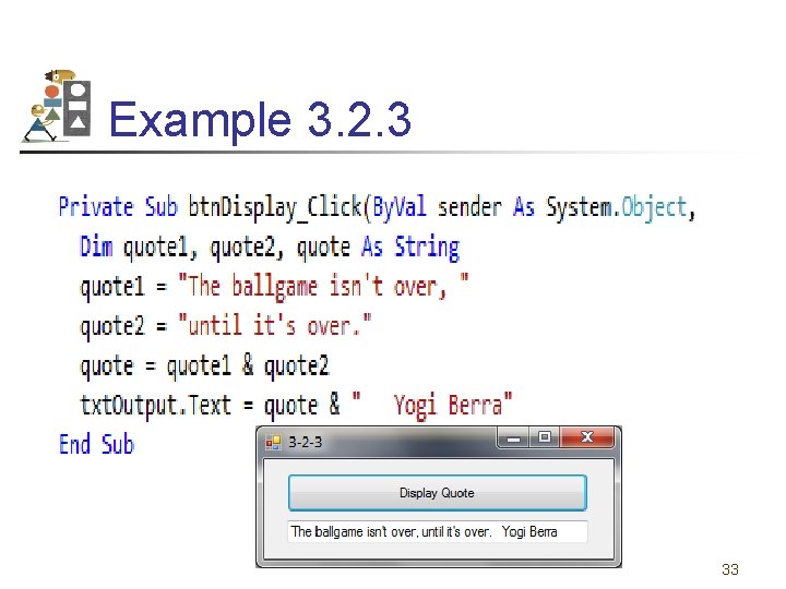 Example 3. 2. 3 33 