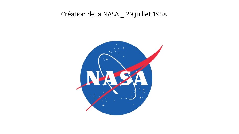 Création de la NASA _ 29 juillet 1958 