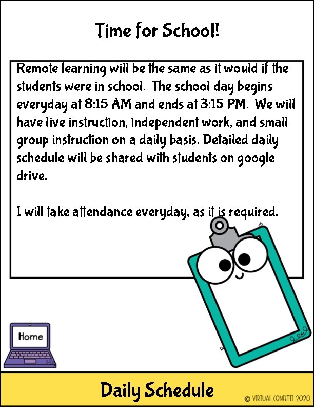 Time for School! Remote learning will be the same as it would if the
