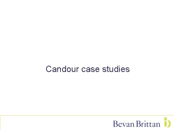 Candour case studies 