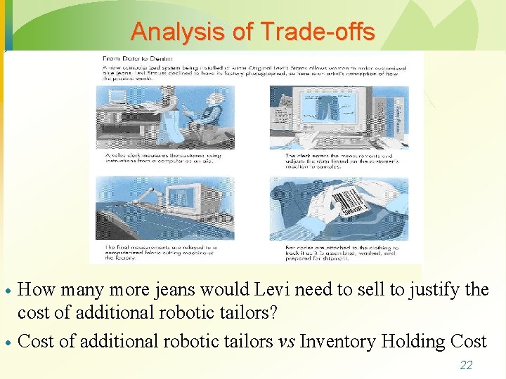 Analysis of Trade-offs · · How many more jeans would Levi need to sell