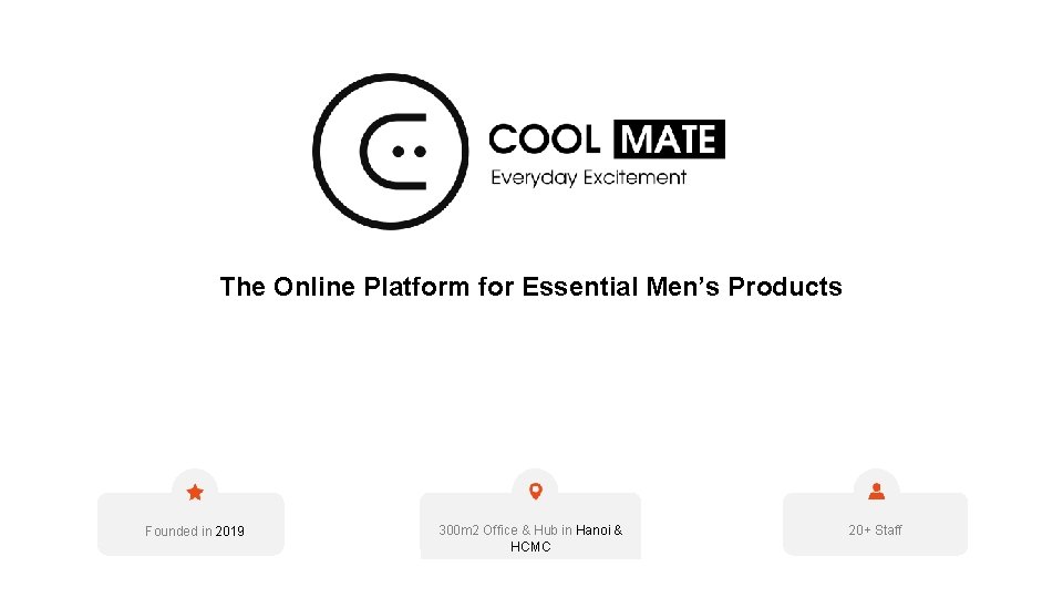 The Online Platform for Essential Men’s Products Founded in 2019 300 m 2 Office