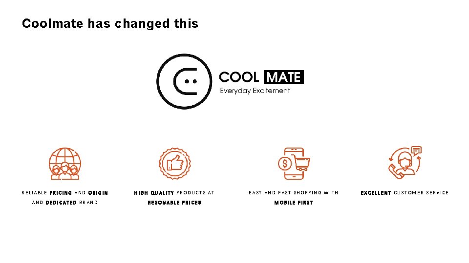 Coolmate has changed this RELIABLE PRICING AND ORIGIN HIGH QUALITY PRODUCTS AT EASY AND