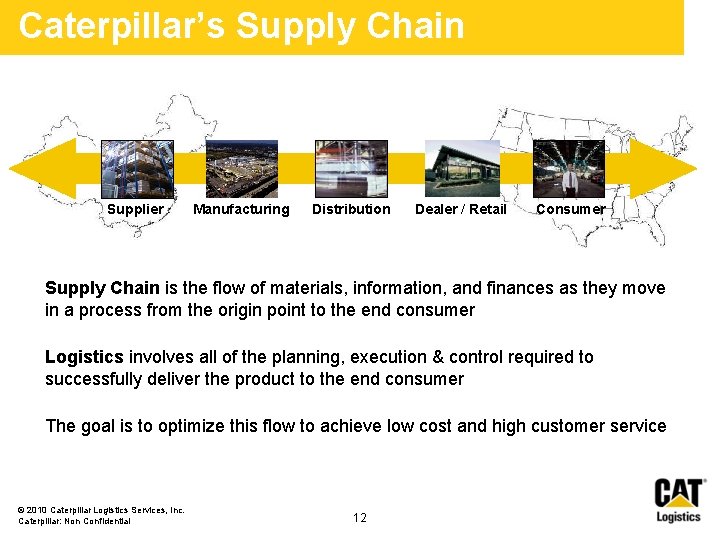 Caterpillar’s Supply Chain Supplier Manufacturing Distribution Dealer / Retail Consumer Supply Chain is the Caterpillar’s Supply Chain Supplier Manufacturing Distribution Dealer / Retail Consumer Supply Chain is the