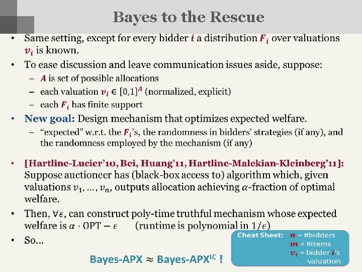 Bayes to the Rescue • 