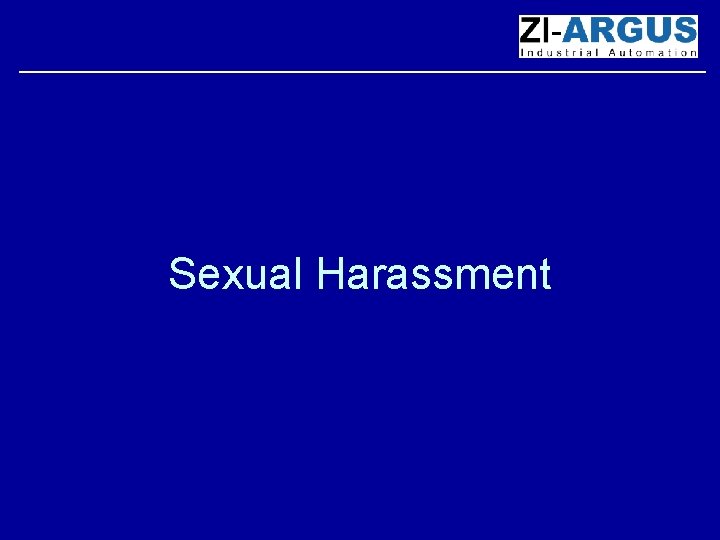 Sexual Harassment 