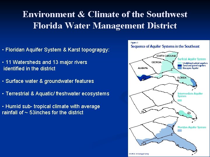 Environment & Climate of the Southwest Florida Water Management District • Floridan Aquifer System