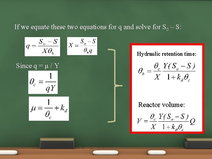 If we equate these two equations for q and solve for S 0 –