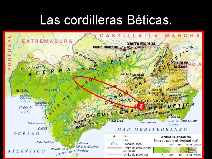 Las cordilleras Béticas. 