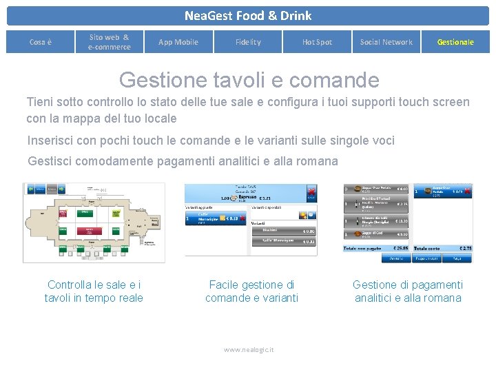 Nea. Gest Food & Drink Cosa è Sito web & e-commerce App Mobile Fidelity