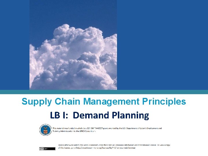 Supply Chain Management Principles LB I: Demand Planning 