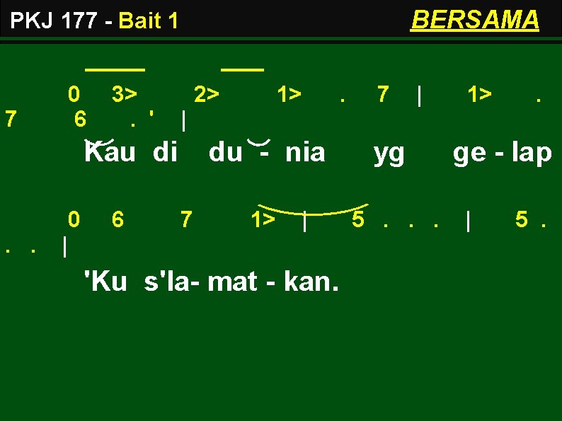 BERSAMA PKJ 177 - Bait 1 7 0 6 3>. ' 2> . .